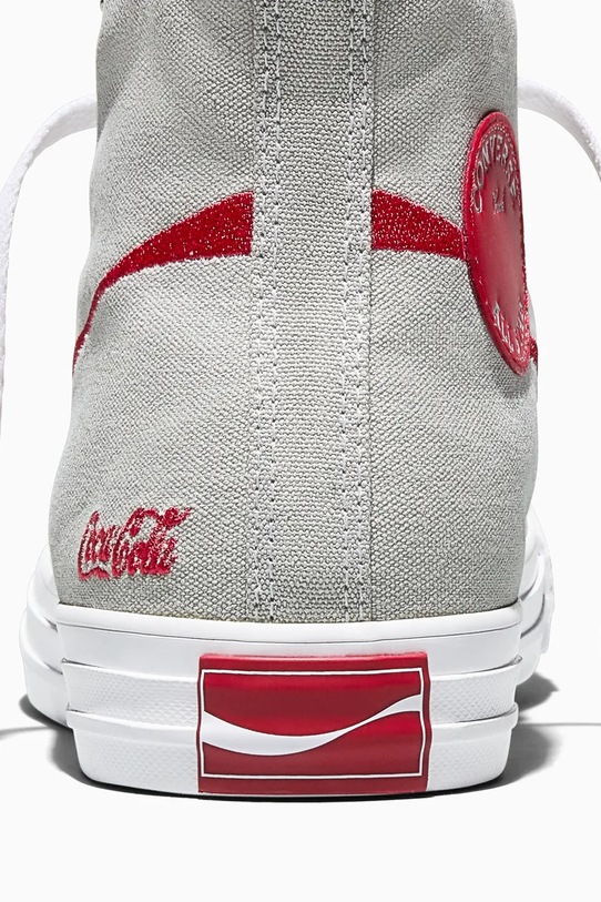 Πάνινα παπούτσια Converse Converse x Coca-Cola Chuck Taylor All Star A18436C γκρί