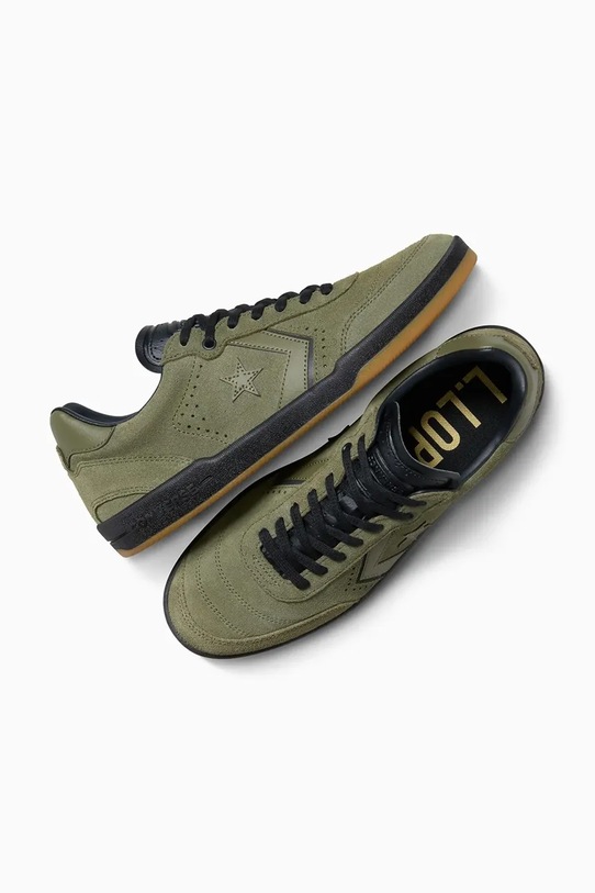 Converse sneakersy skórzane LOUIE LOPEZ PRO 2 A14323C zielony