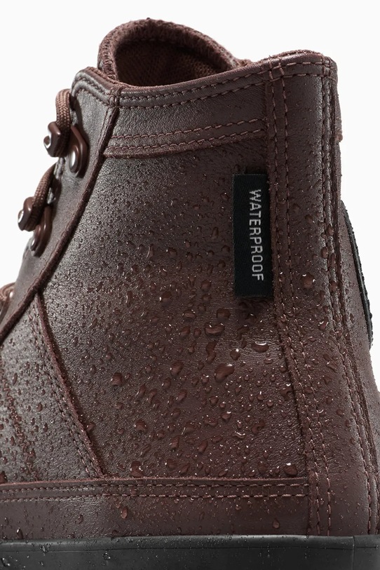 Δερμάτινα ελαφριά παπούτσια Converse CTAS EQUIP WP BOOT καφέ A14615C