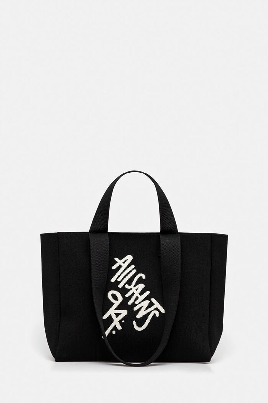 AllSaints torebka IZZY tekstylny czarny W398XC