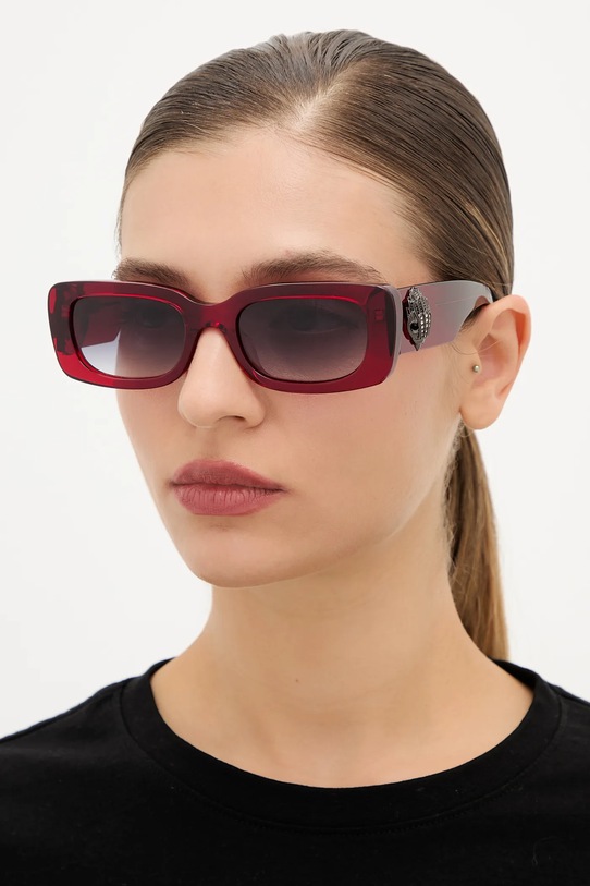 Kurt Geiger London okulary przeciwsłoneczne SHOREDITCH prostokątne czerwony 2798150679