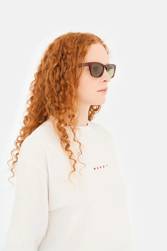 Marni okulary przeciwsłoneczne Zasth O8Y.IPKN brązowy