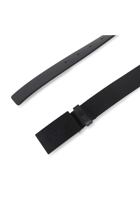 BOSS cintura in pelle bambino/a J52633 nero AW25