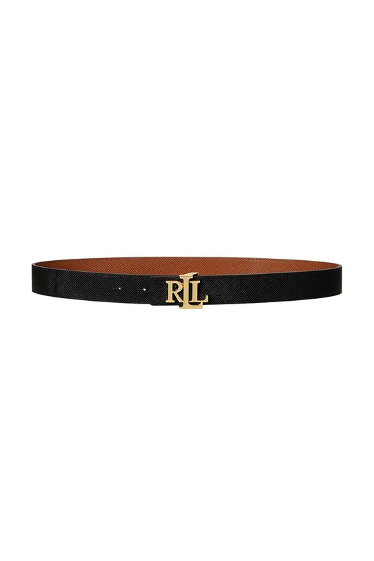 Lauren Ralph Lauren pasek skórzany 412974558 brązowy AW25