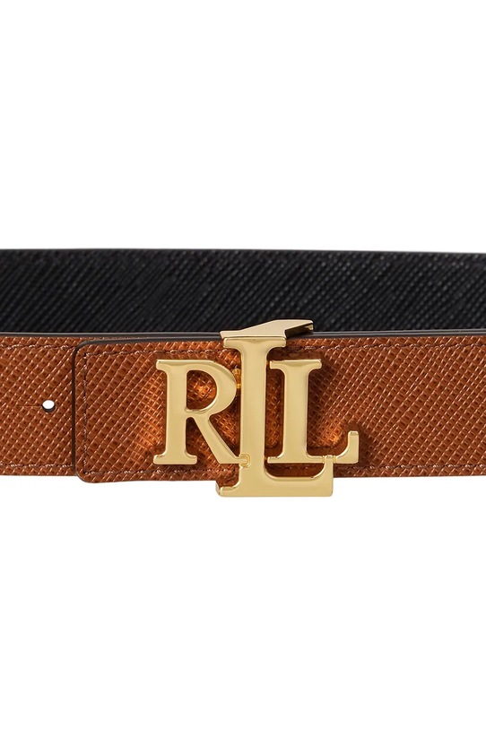 Akcesoria Lauren Ralph Lauren pasek skórzany 412974558 brązowy