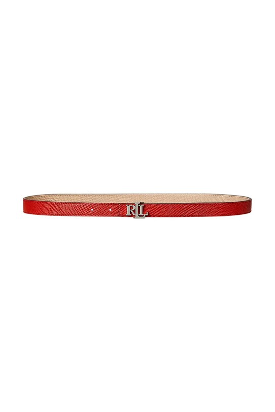 Lauren Ralph Lauren bőr öv bevonatos bőr narancssárga 412974560