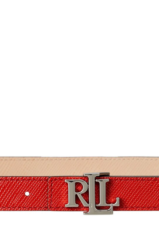Kiegészítők Lauren Ralph Lauren bőr öv 412974560 narancssárga