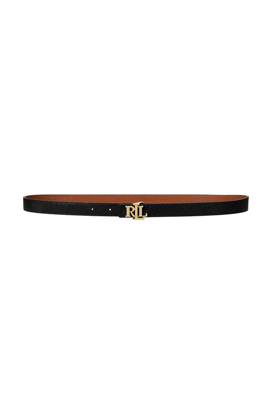 Lauren Ralph Lauren pasek skórzany 412974560 brązowy AW25