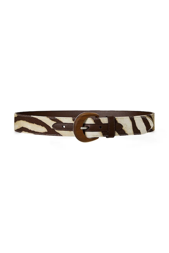 Pas Lauren Ralph Lauren Zrnato usnje rjava 412974652