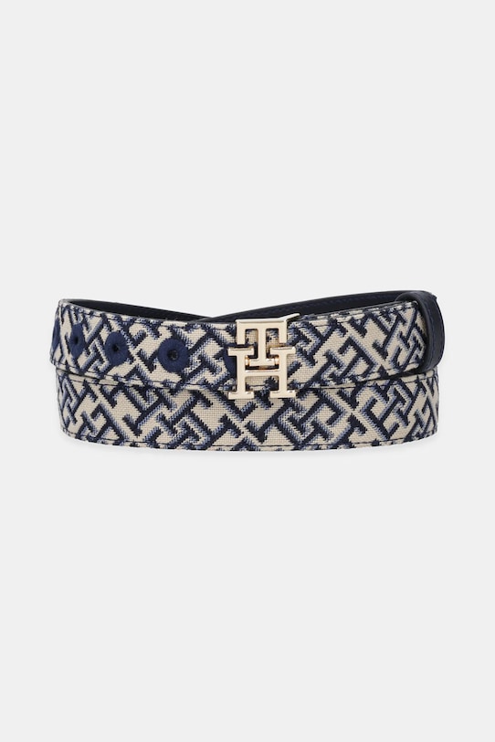 Tommy Hilfiger pasek tekstylny granatowy AW0AW17497