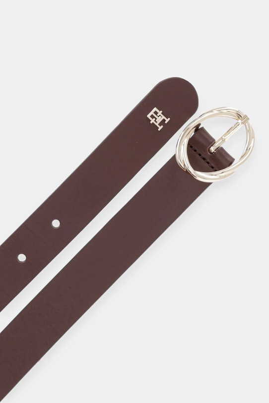 Tommy Hilfiger pasek skórzany AW0AW17932 brązowy AW25