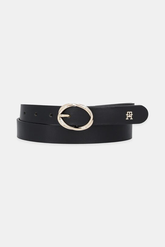 Tommy Hilfiger pasek skórzany czarny AW0AW17932