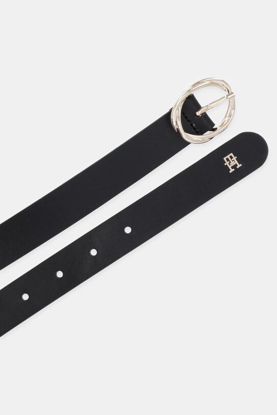 Tommy Hilfiger pasek skórzany AW0AW17932 czarny AW25