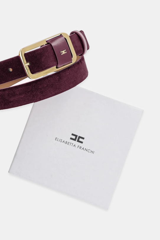 Accesorii Elisabetta Franchi curea CT42S56E2 burgundia