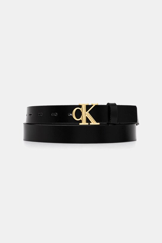 Calvin Klein pasek skórzany czarny LV04K7017G