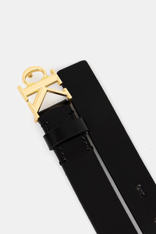 Шкіряний ремінь Calvin Klein LV04K7017G чорний AW25