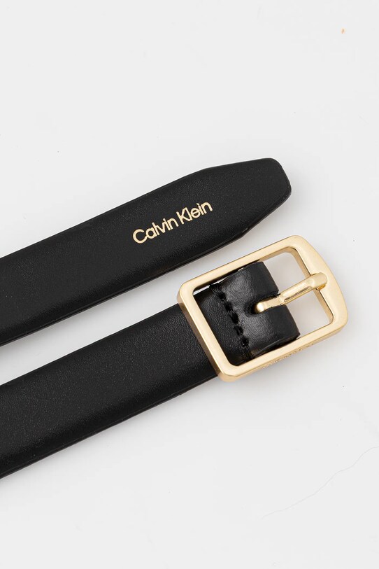 Шкіряний ремінь Calvin Klein LV04F7036G чорний AW25