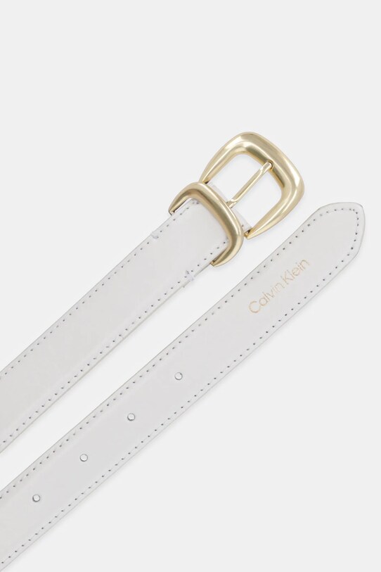 Кожаный ремень Calvin Klein LV04K7012G белый AW25