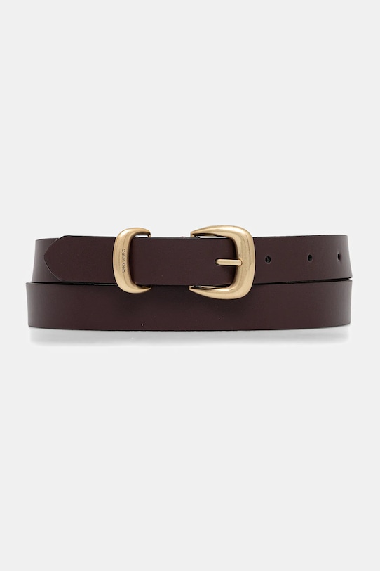 Calvin Klein cintura in pelle pelle fiore granata LV04K7012G