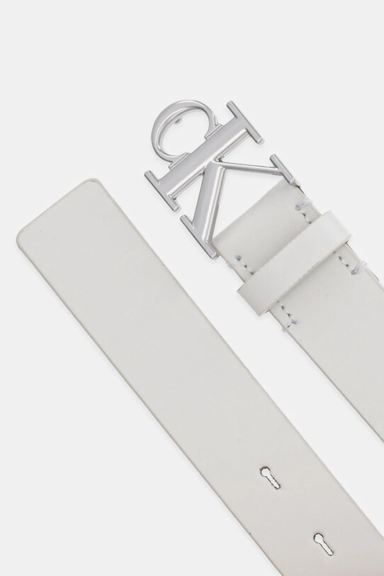 Calvin Klein pasek skórzany LV04K7018G biały AW25