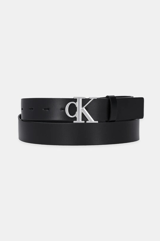Calvin Klein pasek skórzany czarny LV04K7018G