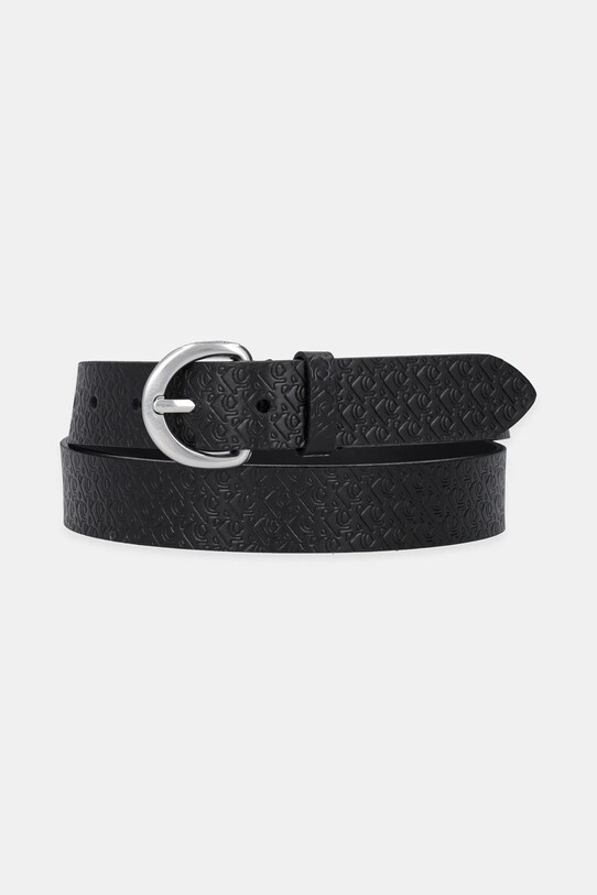 Calvin Klein pasek skórzany czarny LV04K7019G