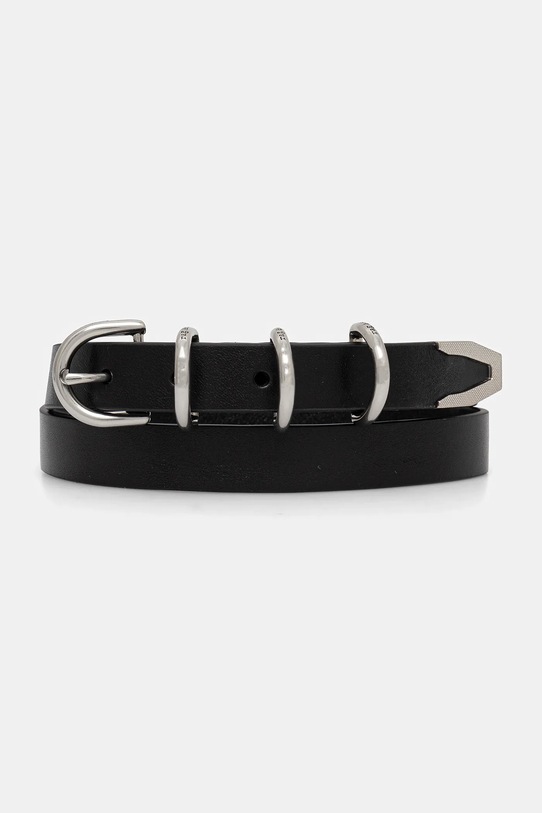 Kožený opasok Rag & Bone čierna WJW24S1007UA07
