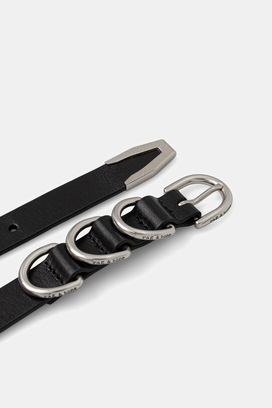Kožený opasok Rag & Bone WJW24S1007UA07 čierna AW25