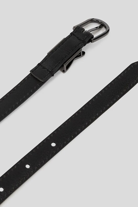 Аксесуари Шкіряний ремінь Karl Lagerfeld K/AUTOGRAPH A3W33037 чорний