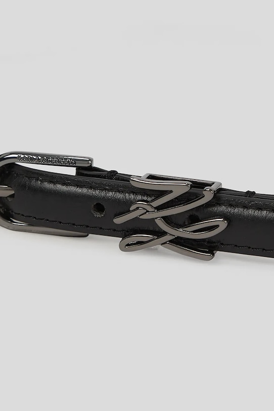 Karl Lagerfeld curea de piele K/AUTOGRAPH negru A3W33037