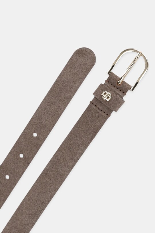 Semišový pásek BOSS 50522643 zelená AW25