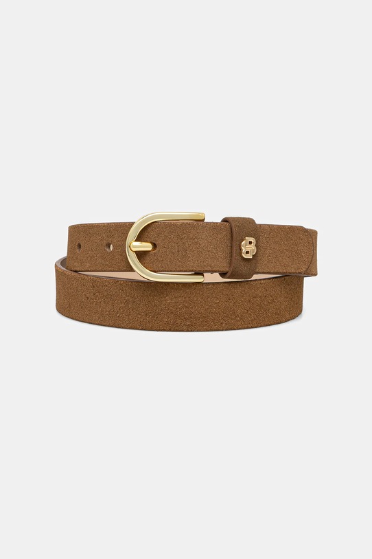 BOSS pasek zamszowy zielony 50522643