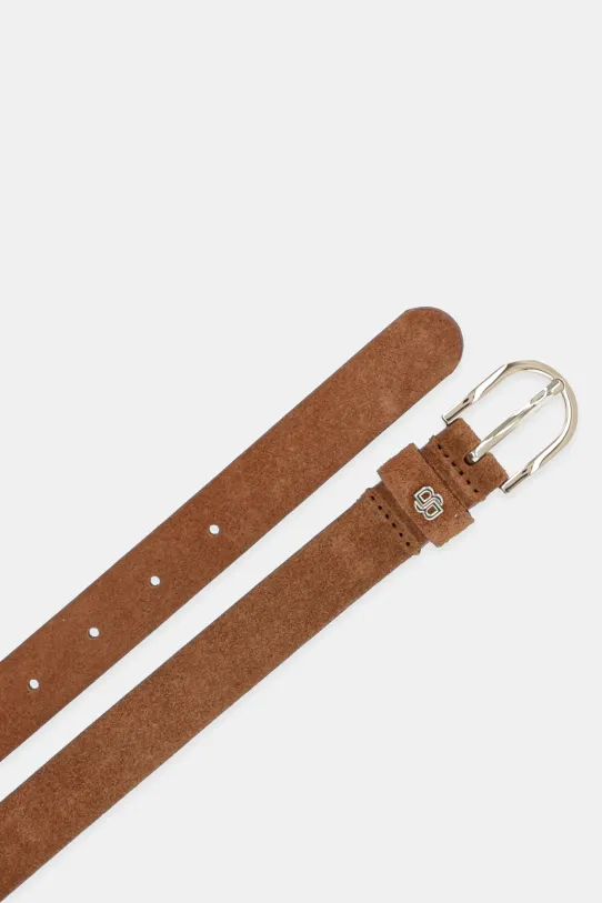 BOSS curea din piele întoarsă 50522643 maro AW25