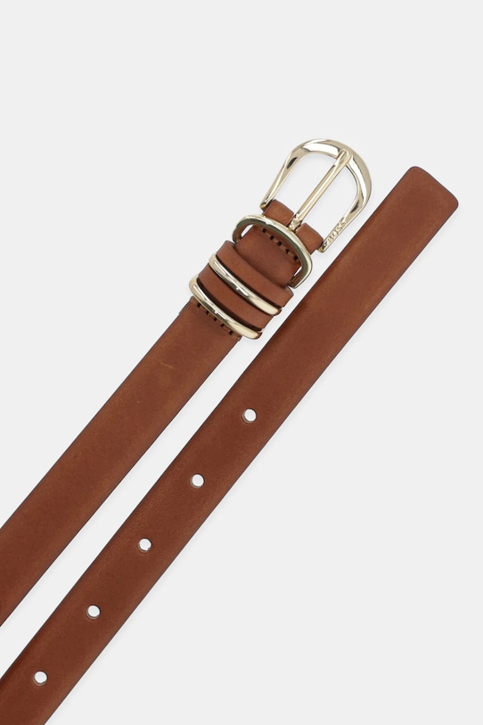 Шкіряний ремінь BOSS 50548549 коричневий AW25