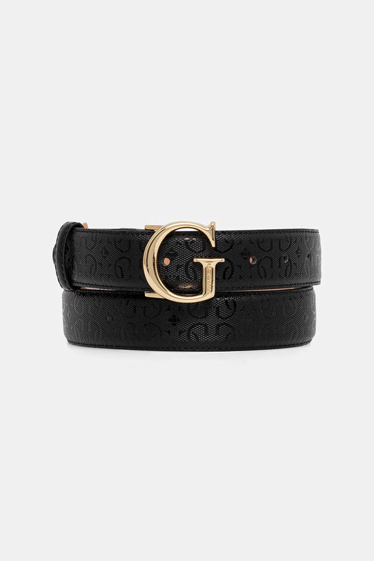 Ζώνη Guess ALDINA απομίμηση λείου δέρματος μαύρο BW9241.P5335