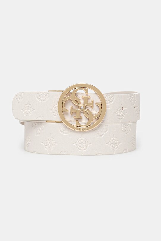 Ζώνη Guess PHOEBE απομίμηση λείου δέρματος λευκό BW9253.P5335
