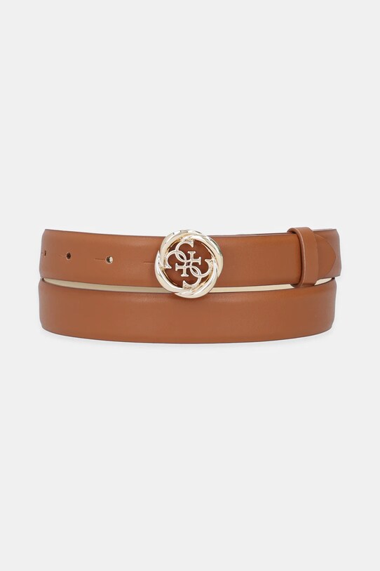 Pásek Guess imitace kůže hnědá BW9260.P5325