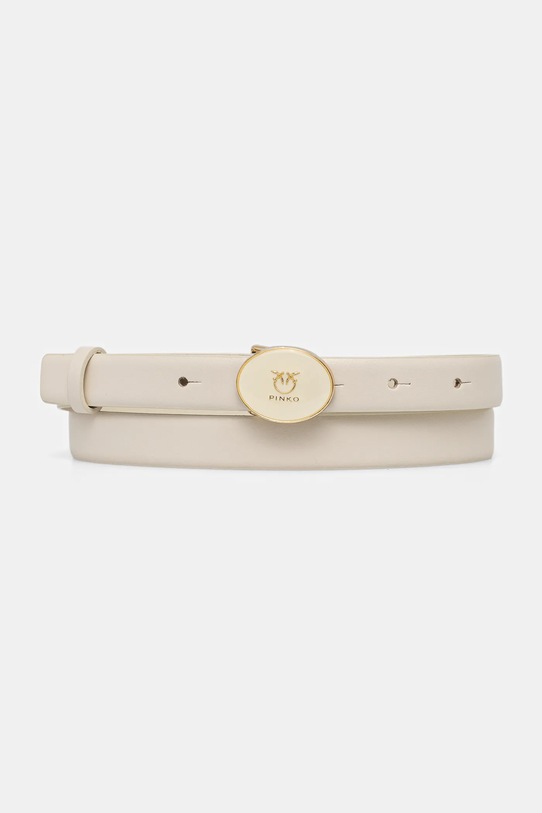 Pinko cintura in pelle beige 105466.A2QL