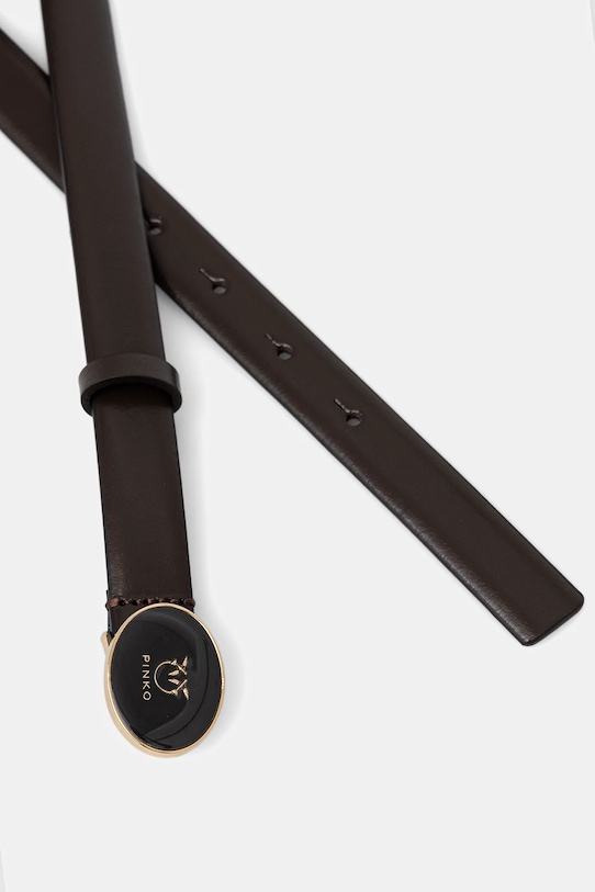 Pinko pasek skórzany 105466.A2QL brązowy AW25