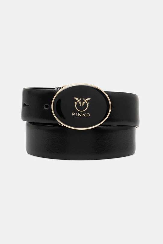 Pinko pasek skórzany czarny 105478.A2QL