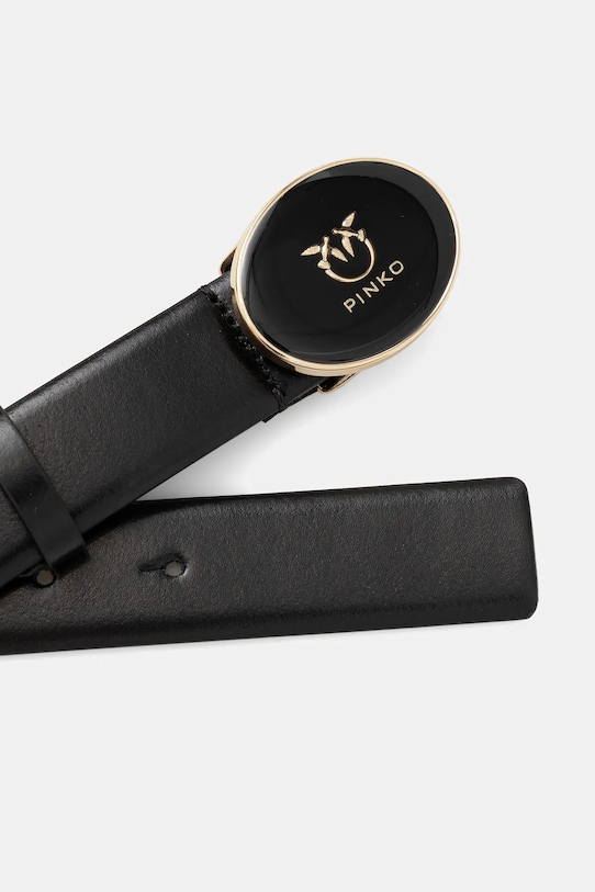 Pinko pasek skórzany 105478.A2QL czarny AW25