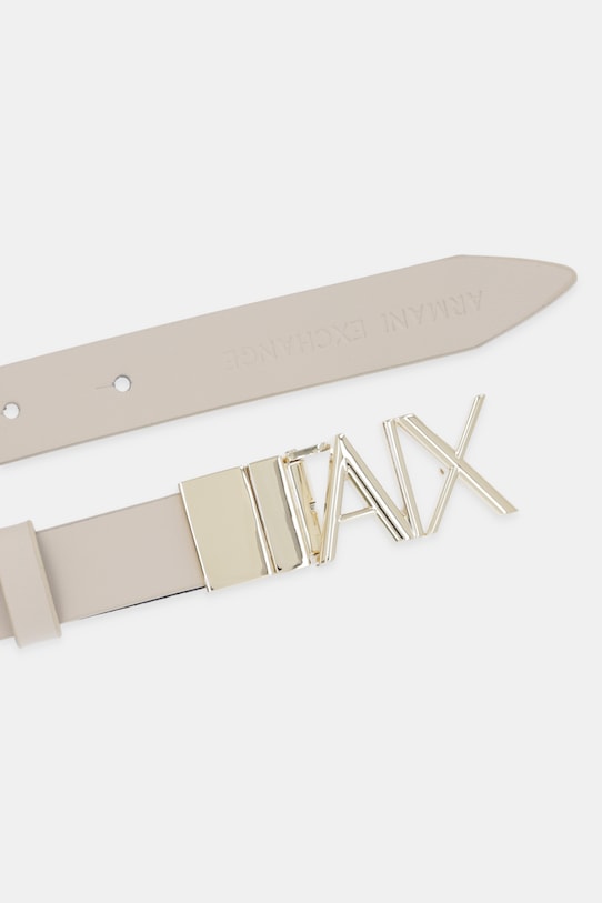 Armani Exchange pasek skórzany XW002127.AF17157 beżowy AW25