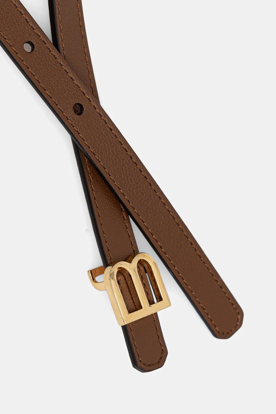 Akcesoria Bally pasek skórzany dwustronny WBG00D brązowy