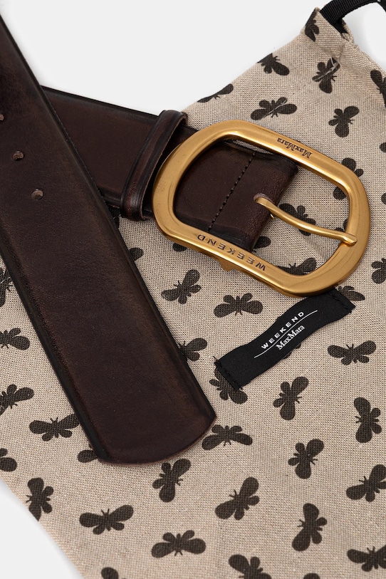 Accesorii Weekend Max Mara curea de piele CLAVIER 2525506025600 maro