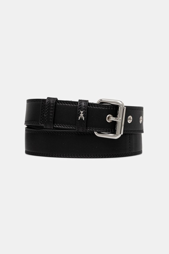 Кожаный ремень Patrizia Pepe Planet friendly чёрный 2W0023.L113