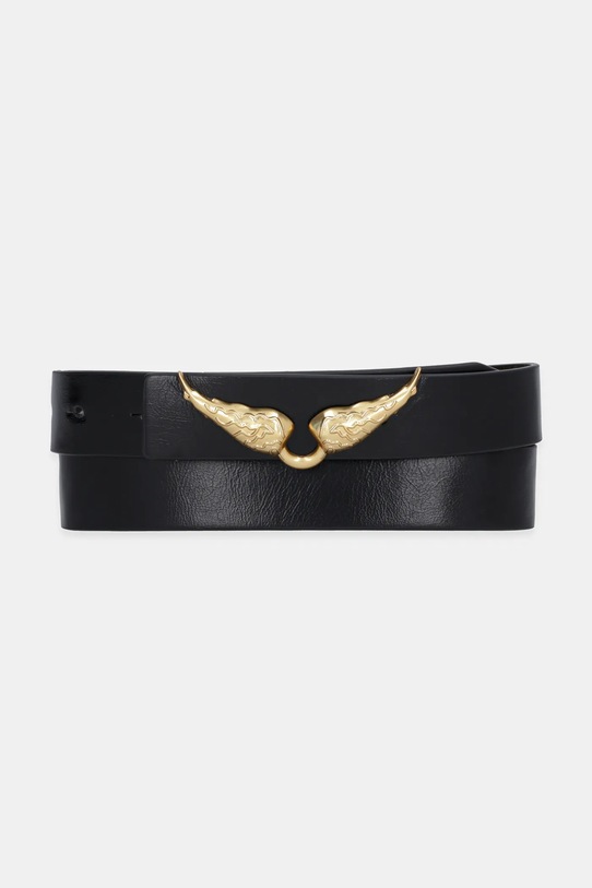 ZADIG&VOLTAIRE pasek skórzany czarny LWBT01343