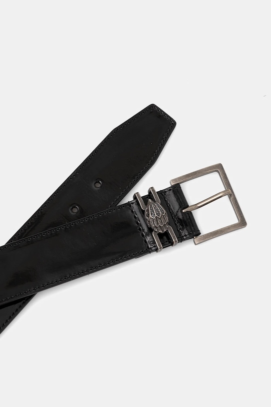 Kurt Geiger London curea de piele SHOREDITCH 783009309 negru AW25