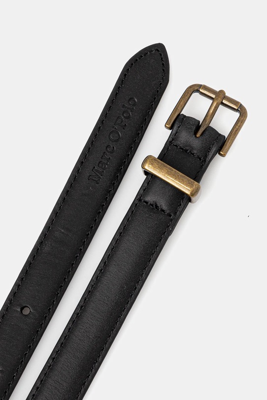 Marc O'Polo pasek skórzany 50817739504104 czarny AW25