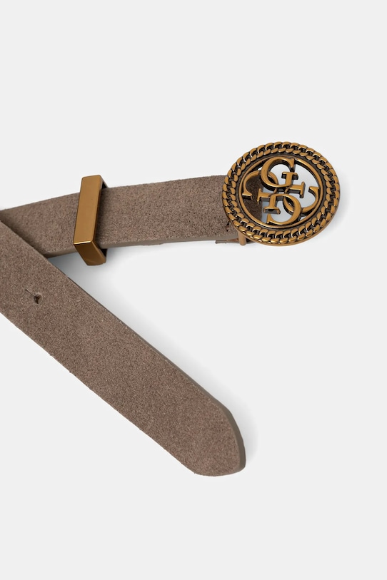 Guess pasek zamszowy W5BZ11.L0491 beżowy NC25