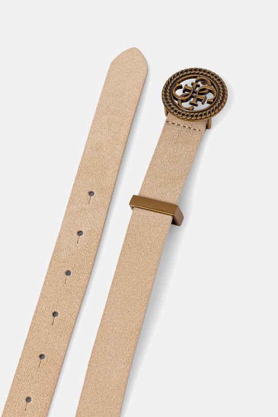 Guess pasek zamszowy W5BZ11.L0491 beżowy NC25